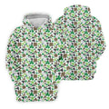 Leopard Pattern St Patrick's Day Shamrock Golf Shirt, Fun Golf Shirts For Men, Polo Shirts For Men
