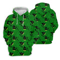 Green Witch Bubble Pattern Halloween Polo Shirt, Polo Shirts For Men, Men's Golf Shirt