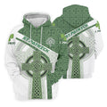 St Patrick's Day Celtic Knotwork Pattern Shamrock Golf Shirt, Women's Golf Tops, Ladies Golf Polos