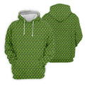 Funny Hole In One Pickle Golf Pattern Polo Shirt, Golf Shirts For Men, Mens Golf Apparel