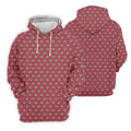 Christmas Golf Cart Pattern Red Men's Golf Tops, Christmas Golf Shirt, Polo Shirts For Men