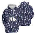 Funny Seagull Halloween Golf Shirt, Cartoon Bird Pattern, Women's Golf Apparel, Printed Golf Shirt