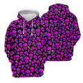 Purple Skull Gothic Pattern Hawaiian Golf Shirt, Mens Golf Polo, Printed Golf Shirts