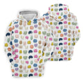 Funny Colorful Butt Pattern Golf Polo Shirt, Golf Shirts For Men, Mens Golf Apparel