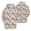 Christmas Sweets Pattern Golf Tops For Men, Cartoon Print Polo Shirts For Men, Christmas Golf Shirt, Golfing Apparel