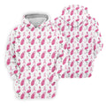 Pink Flamingo Golf Bag Breast Cancer Polo Shirt, Women’s Golf Polo, Ladies Golf Shirts
