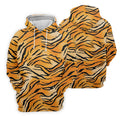 Tiger Stripe Pattern Hawaiian Golf Shirt, Men's Funny Golf Shirts, Golf Shirts For Men