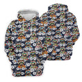 Cool Raccoons in Rainbow Sunglasses Hawaiian Golf Polo, Golf Tops For Men, Golfing Apparel