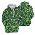 Shamrock St Patrick's Day Dark Green Golf Shirt, Women's Golf Tops, Ladies Golf Polos, Women's Polo Shirt