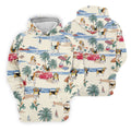 Cute Beagle Beach Vacation Tropical Golf Polo Shirt, Hawaiian Golf Shirt, Golf Shirts For Men