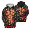 Christmas Ripped Muscle Polo Shirt, Christmas Golf Shirt For Men, Mens Golf Apparel