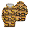 UFOs, Aliens and Cactus Desert Scene Hawaiian Golf Polo, Golf Tops For Men, Golfing Apparel
