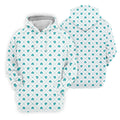 Grid Pattern Shamrock Golf Shirt, St Patrick's Day Golf Tops For Men, Golf Shirts For Men, Polo Shirts For Men