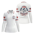 Cool Dads Club All-Over Print Golf Polo, Golf Tops For Women, Golfing Apparel