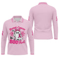 Breast Cancer Is Boo Sheet Ghost Polo Shirt, Men's Golf Shirt, Printed Golf Shirts