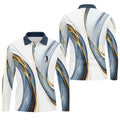 Abstract Line Art Retro Golf Shirt, Golf Shirts For Men, Polo Shirts For Men, Golf Gift For Men
