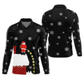 Santa Peeing Funny Christmas Golf Tops For Men, Christmas Golf Shirt, Men's Funny Golf Shirts