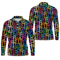 Adult Humor LGBT Rainbow Color Men's Funny Golf Shirts, Pride Month Celebrate Golf Shirts For Men