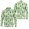 Happy St Patrick's Day Gnomes Shamrock Golf Shirt, Men's Funny Golf Shirts, Golf Shirts For Men
