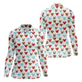 Funny Gingerbread Christmas Candy Cane Cute Women's Golf Clothes, Ladies Golf Shirts, Christmas Golf Shirt