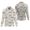 Cameron Pattern Christmas Golf Tops For Men, Christmas Golf Shirt, Men Golf Apparel