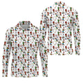 Bigfoot Golfer Pattern Men's Golf Shirt, Golf Polo Shirts For Men, Mens Golf Apparel