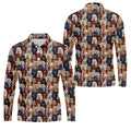 Cartoon Poodle Dog Men's Golf Polo Shirts, Gifts For Dog Lovers, Polo Shirts For Men
