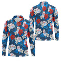 Fore Right Cold As Slice Golf And Beer Tropical Floral Golf Tops For Men, Golf Shirts For Men