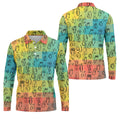 Funny Penis Doodle Color Block Golf Polo Shirt, Men's Golf Polo, Printed Golf Shirts