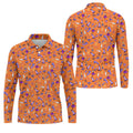Funny Dirty Orange And Purple Halloween Golf Shirt, Fun Golf Shirts For Men, Cool Golf Gift
