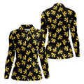 Banana Duck Hawaiian Golf Shirt, Fun Women's Golf Shirts, Ladies Golf Polos