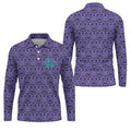 Foolish Mortals Haunted Pattern Golf Polo Shirt, Halloween Shirt For Men, Mens Golf Polo