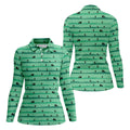 Funny Couple On Golf Course Polo Shirt, Naughty Golf Tops For Women, Ladies Golf Shirts