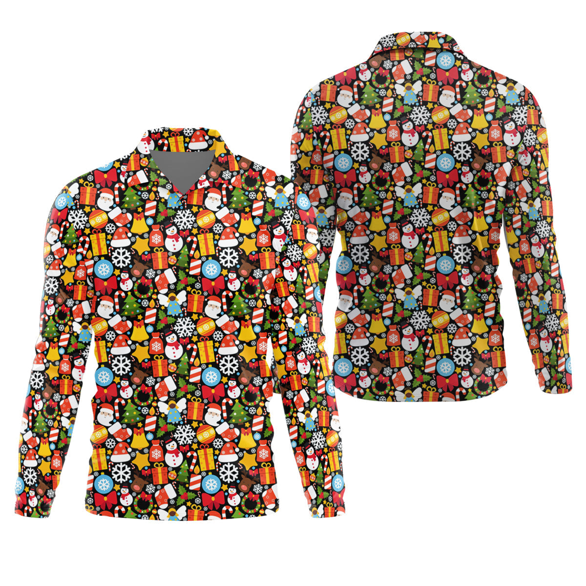 Festive Christmas Golf Tops For Men, Christmas Golf Shirt, Polo Shirts For Men, Golf Gift For Men