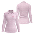 Pink Girl Dad All Over Print Golf Polo Shirt, Ladies Golf Tops, Performance Golf Shirt
