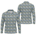 Funny Beer Pretzel Cleavage Pattern Golf Polo Shirt, Mens Golf Polo, Printed Golf Shirts