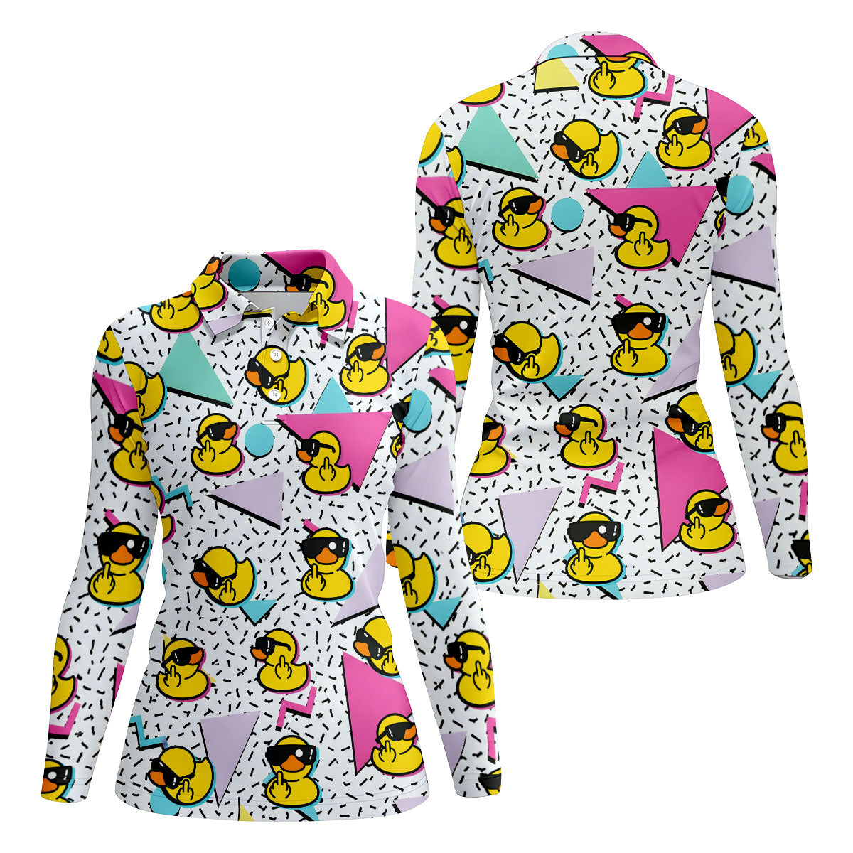 Funny Rubber Duck Golf Shirt, Cute Golf Outfit, Ladies Golf Shirts , Women's Golf Tops