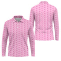 Just Cure It Pink Ribbon Breast Cancer Golf Shirt, Mens Golf Polo, Printed Golf Shirts