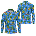 Pineapple Skull Island Ocean Hawaiian Golf Shirt, Hawaiian Golf Shirt, Golf Shirts For Men