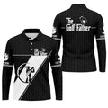 The Golf Father Golf Ball Pattern Father's Day Golf Shirt, Golf Gift For Dad, Polo Shirts For Men