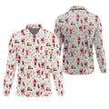 Ho Ho Ho Santa Golf Tops For Men, Christmas Golf Shirt, Fun Golf Shirts For Men, Polo Shirts For Men
