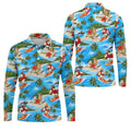 Funny Beach Surfer Jesus Hawaiian Golf Shirt, Mens Golf Polo, Printed Golf Shirts