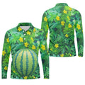 Funny Watermelon Belly Illusion Golf Polo Shirt, Mens Golf Polo, Hawaiian Golf Shirt