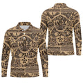 Polynesian Tribal Hawaiian Golf Shirt, Golf Shirts For Men, Mens Golf Apparel