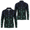 Celestial Moth Hawaiian Golf Shirt, Retro Golf Shirt, Halloween Golf Shirt, Polo Shirts For Men