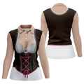 Funny Oktoberfest Costume Lederhosen Polo Shirt, Womens Golf Polo, Golf Shirts For Women