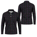 Funny Neon Couples Pattern Golf Polo Shirt, Golf Shirts For Men, Mens Golf Apparel