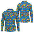Whack F*ck Comic Golf Ball Pattern Golf Shirt, Men's Golf Shirt, Golf Apparel For Men