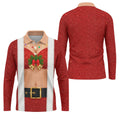 Men's Funny Mrs Claus Costume Golf Shirt, Christmas Golf Shirt, Golf Apparel For Men