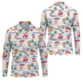 Cute Pig Beach Adventure Hawaiian Golf Polo, Golf Tops For Men, Golfing Apparel